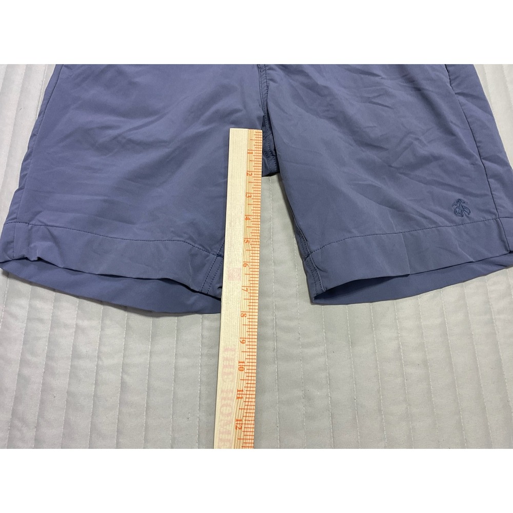 Brooks Brothers Performance Golf Shorts Slate Blue Elastic Waist Men's W32 - Picture 8 of 11